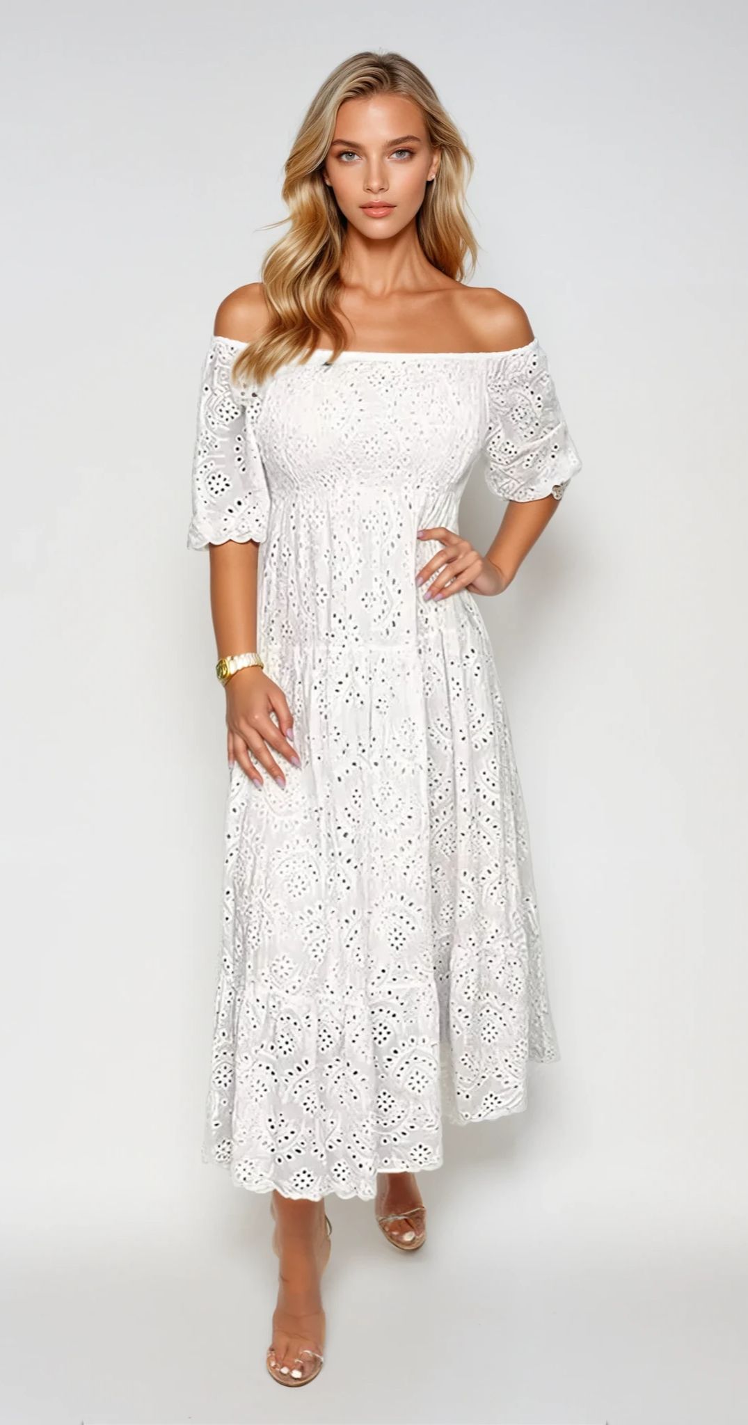 ADELINE – Midi Kleid mit Sommerbrise und Eleganz