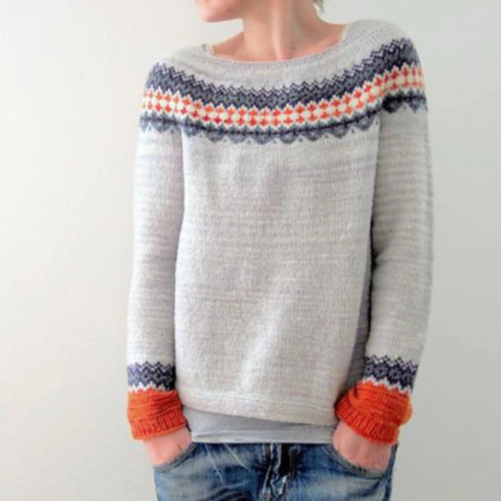 Cosy Moments Indi - Warmer Herbstpulli mit Rundhalsausschnitt