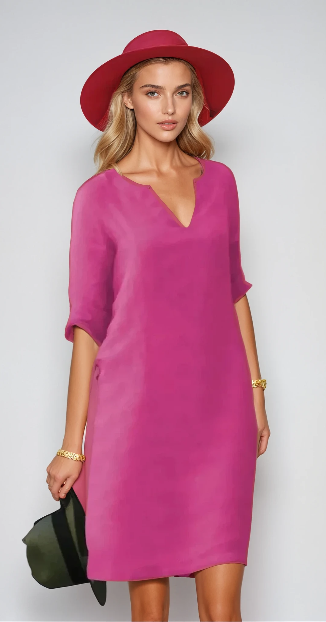 ISLA – Sommer Midikleid aus leichtem Baumwollmaterial