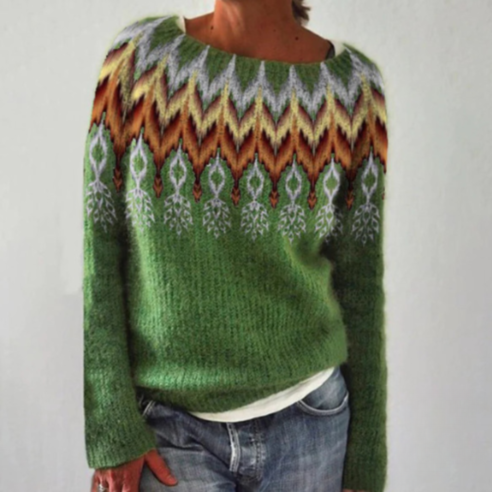 Cosy Moments Indi - Warmer Herbstpulli mit Rundhalsausschnitt