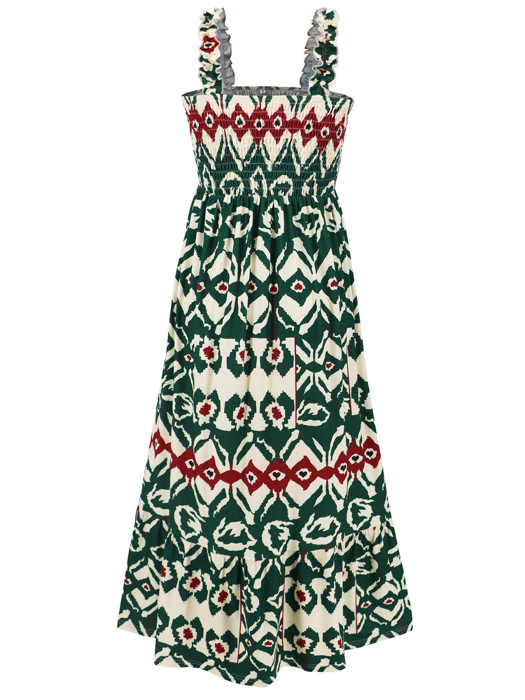 SUNNY DAYS – Smocked Ärmelloses Sommerkleid für Damen
