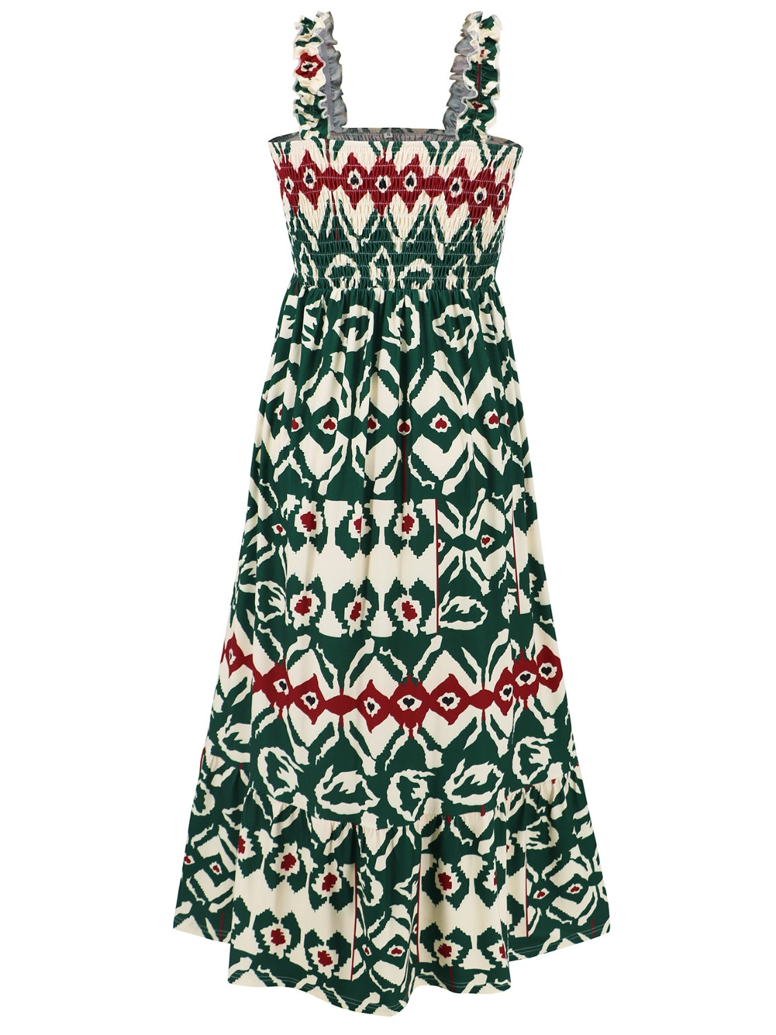 SUNNY DAYS – Smocked Ärmelloses Sommerkleid für Damen