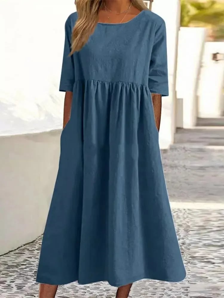 LILA – Leichtes Atmungsaktives Sommerkleid für Warme Tage