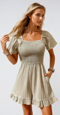 Kurzärmliger Overall für Sommeroutfits
