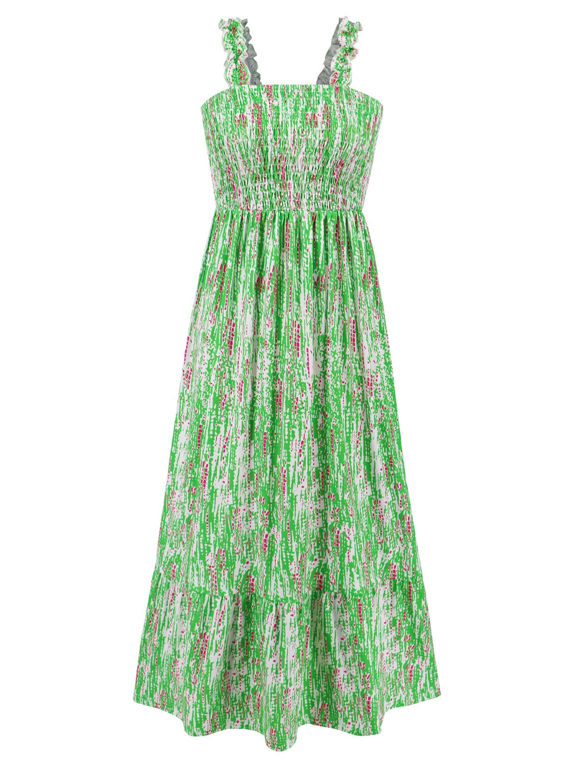 SUNNY DAYS – Smocked Ärmelloses Sommerkleid für Damen