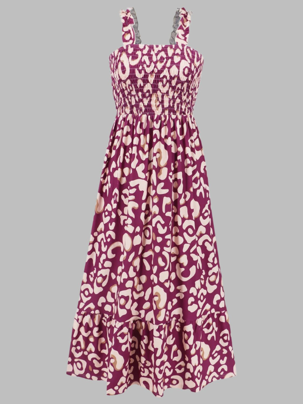SUNNY DAYS – Smocked Ärmelloses Sommerkleid für Damen