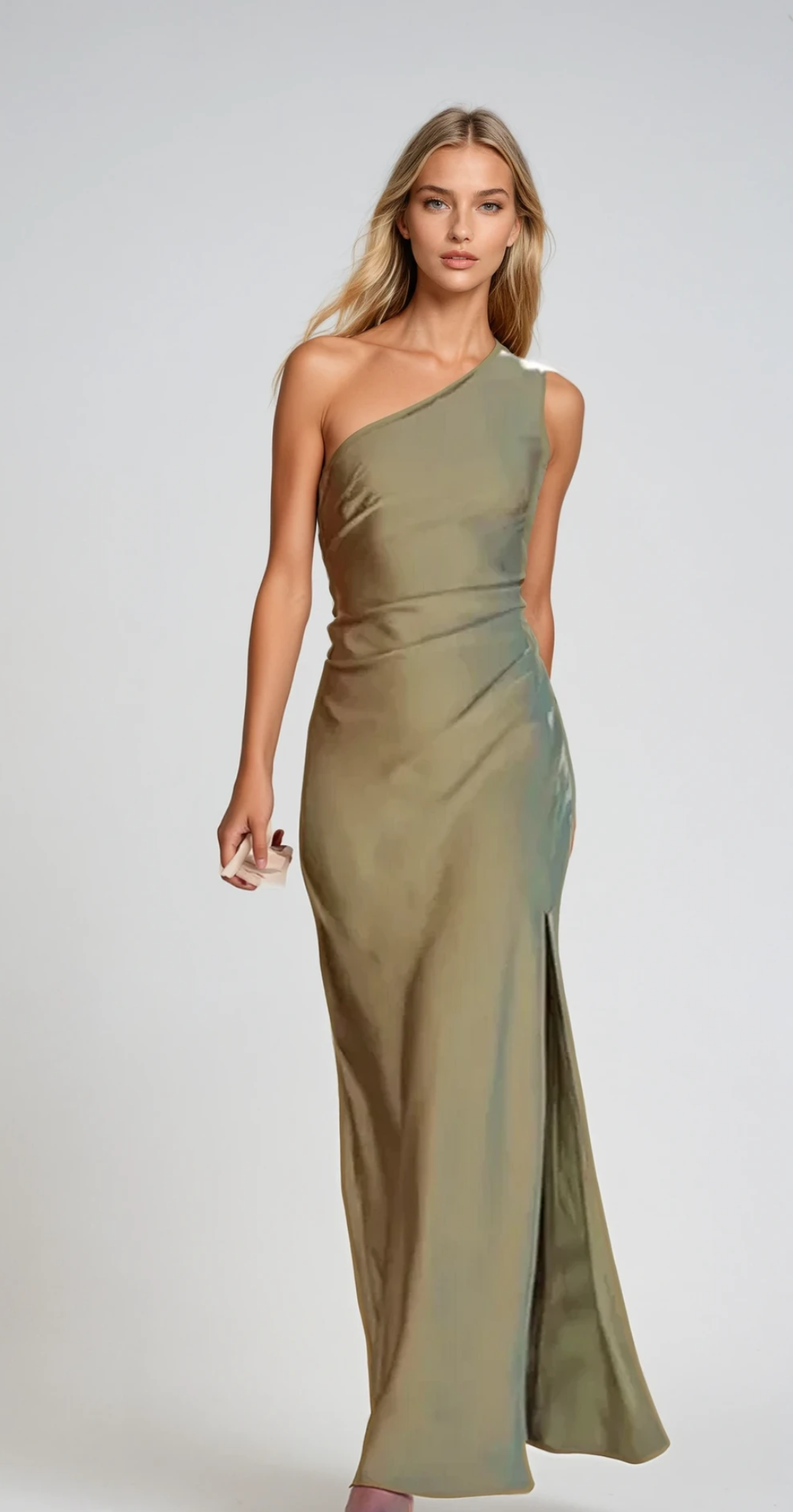 AVERY – Sexy Maxikleid mit V-Ausschnitt und Schlitz
