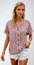 SIENNA – Blumen Sommerbluse aus leichtem Stoff