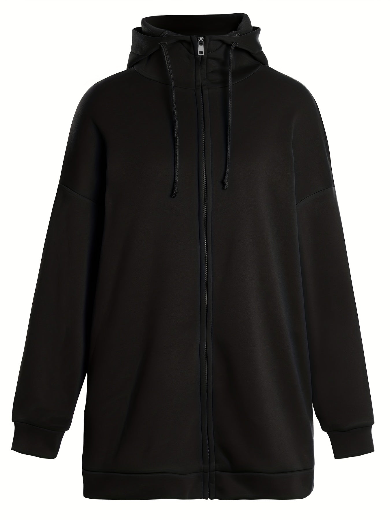 Desiree - Extrem komfortabler langer Zip-up Fleece Kapuzenpulli Hoodie