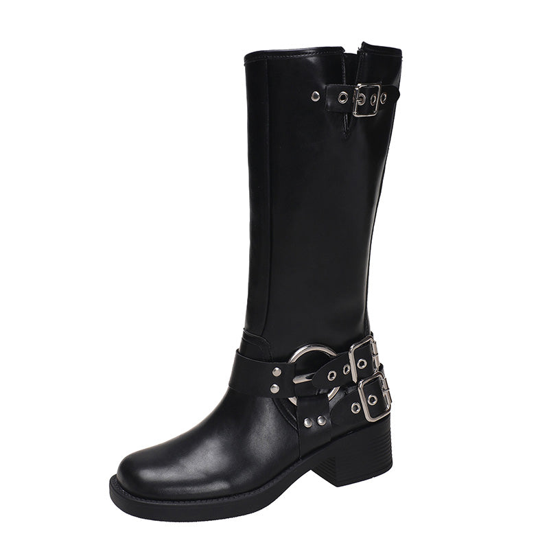 Elegante Lederstiefel für einen zeitlosen und stilvollen Auftritt