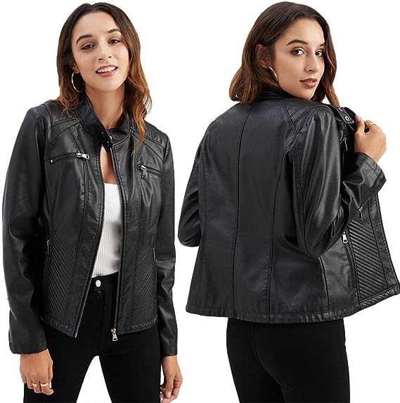 Ariana Elegante Frühlingsjacke aus Leder