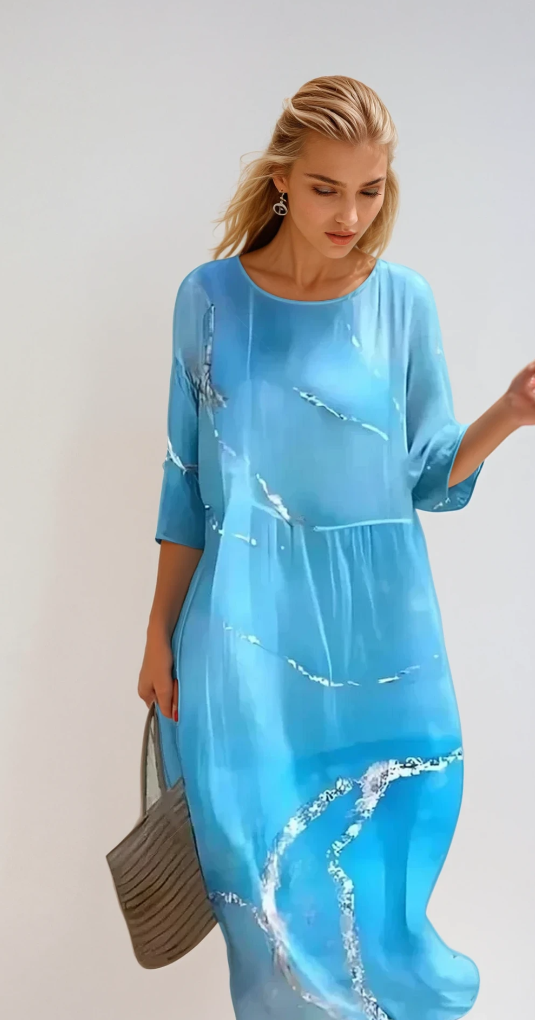 ARIA – Zeitloses Elegantes Midikleid mit Taillengürtel