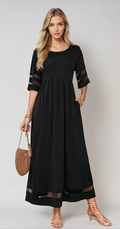 JADE – Elegantes Maxikleid aus fließendem Stoff