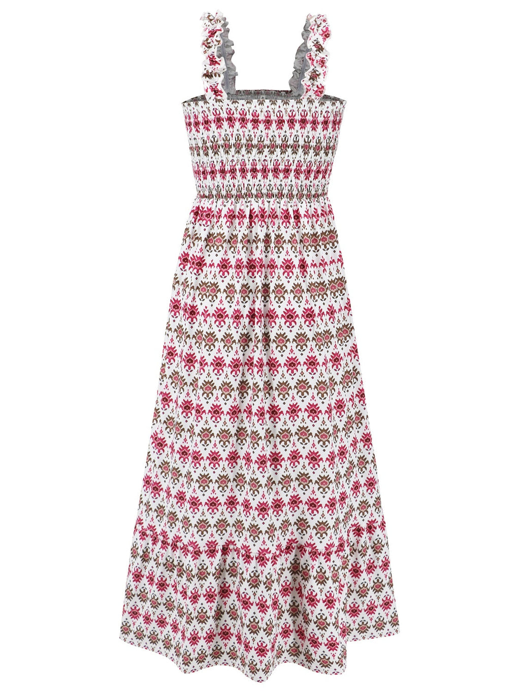 SUNNY DAYS – Smocked Ärmelloses Sommerkleid für Damen