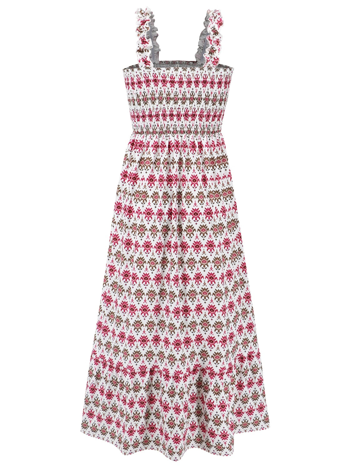 SUNNY DAYS – Smocked Ärmelloses Sommerkleid für Damen