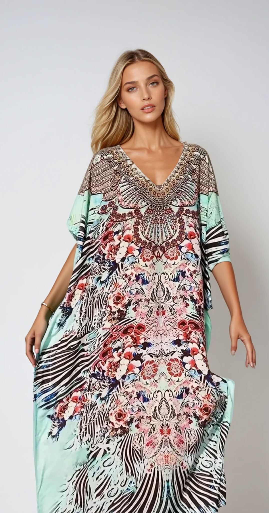 ELARA – Sommerkleid Mit Küstenblüten Für Den Sommer