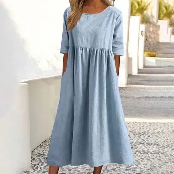 LILA – Leichtes Atmungsaktives Sommerkleid für Warme Tage