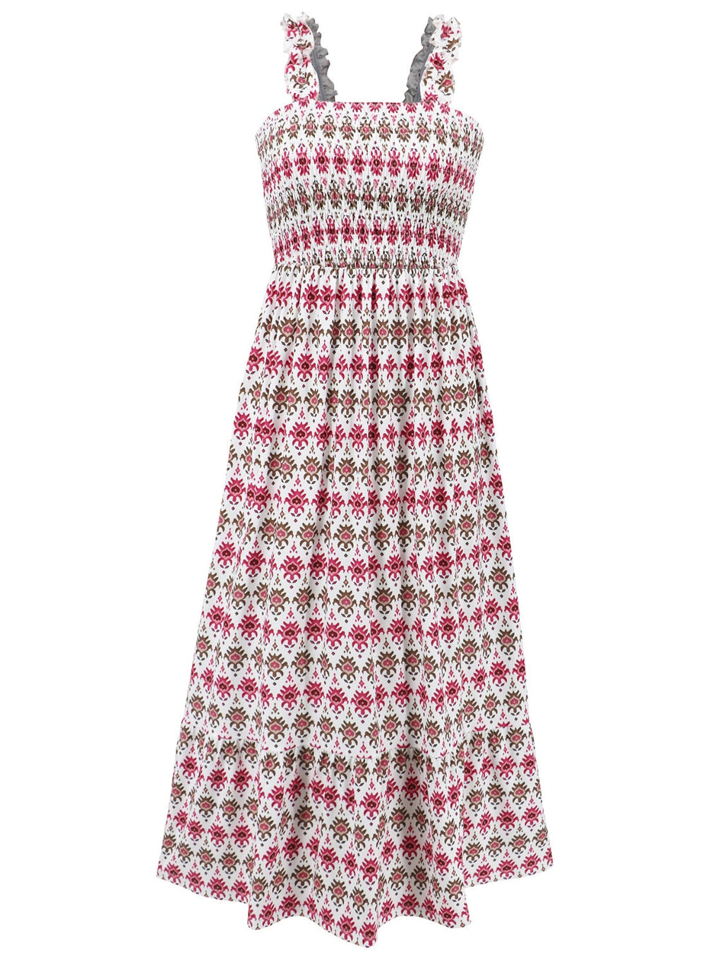 SUNNY DAYS – Smocked Ärmelloses Sommerkleid für Damen