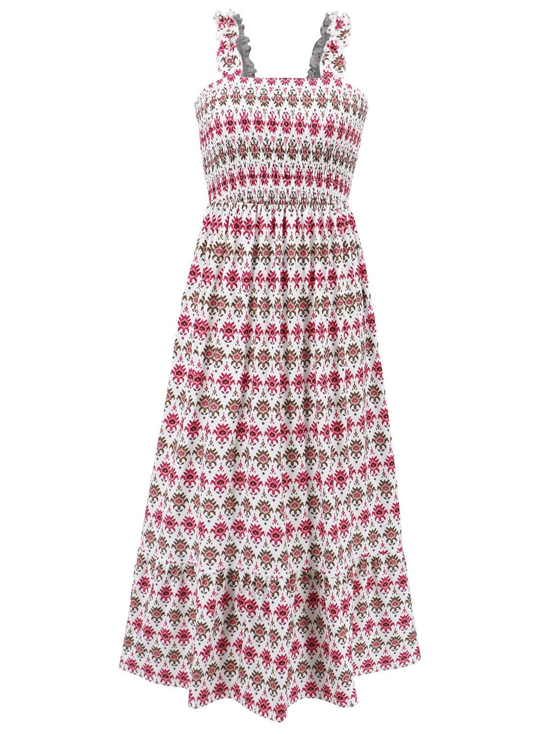 SUNNY DAYS – Smocked Ärmelloses Sommerkleid für Damen