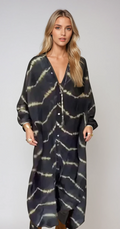 AVA – Lockere V-Ausschnitt Maxikleid für Sommerstyle