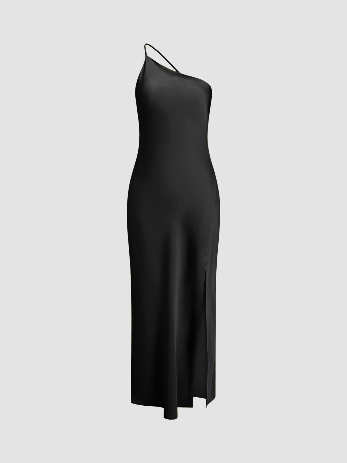 Variant image for Maxikleid Schwarz Rückenfrei Damen Festlich für Hochzeitsgast aus Satin, Ärmellos, Sexy Design-6
