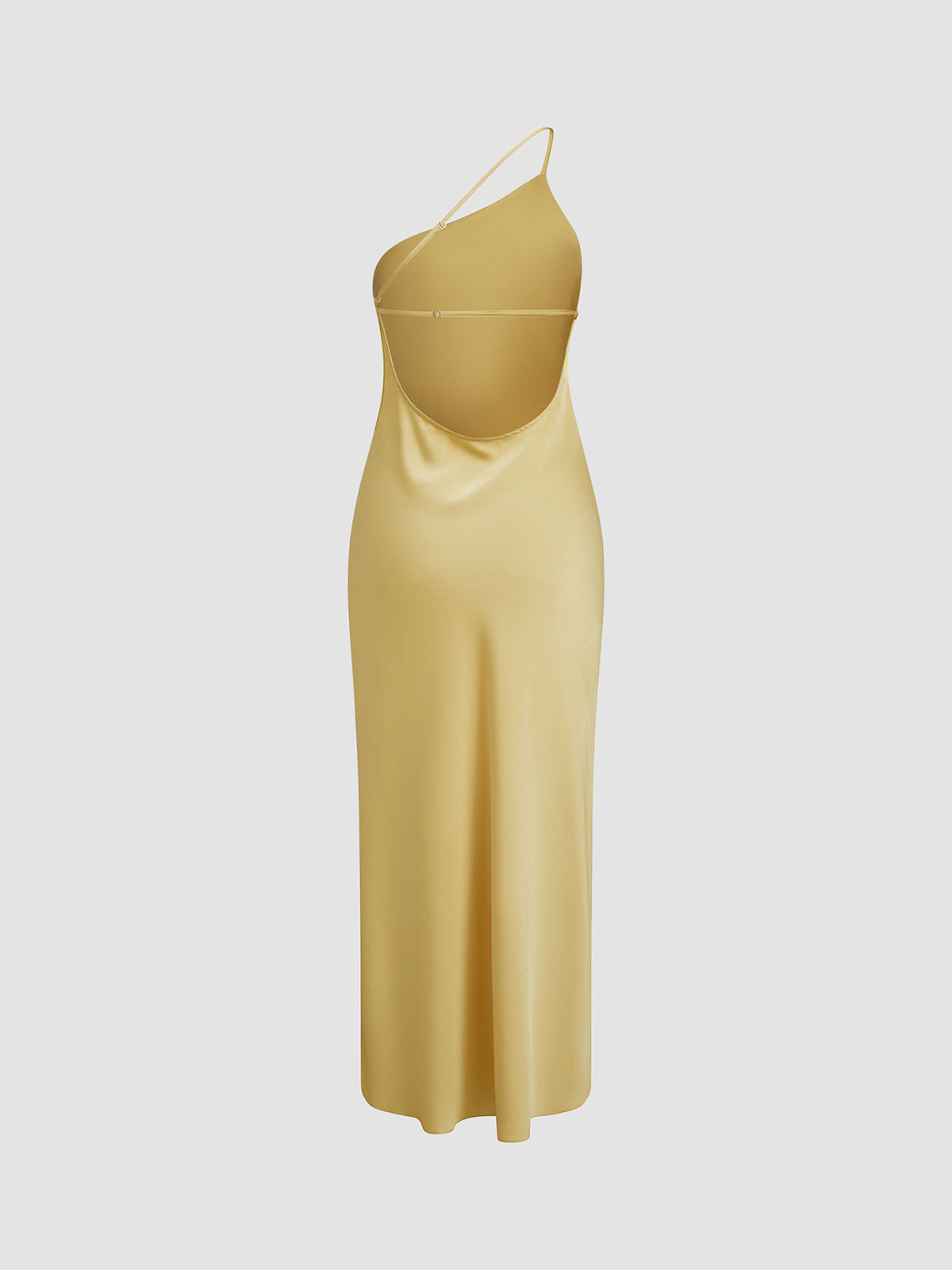 Maxikleid Schwarz Rückenfrei Damen Festlich für Hochzeitsgast aus Satin, Ärmellos, Sexy Design-5