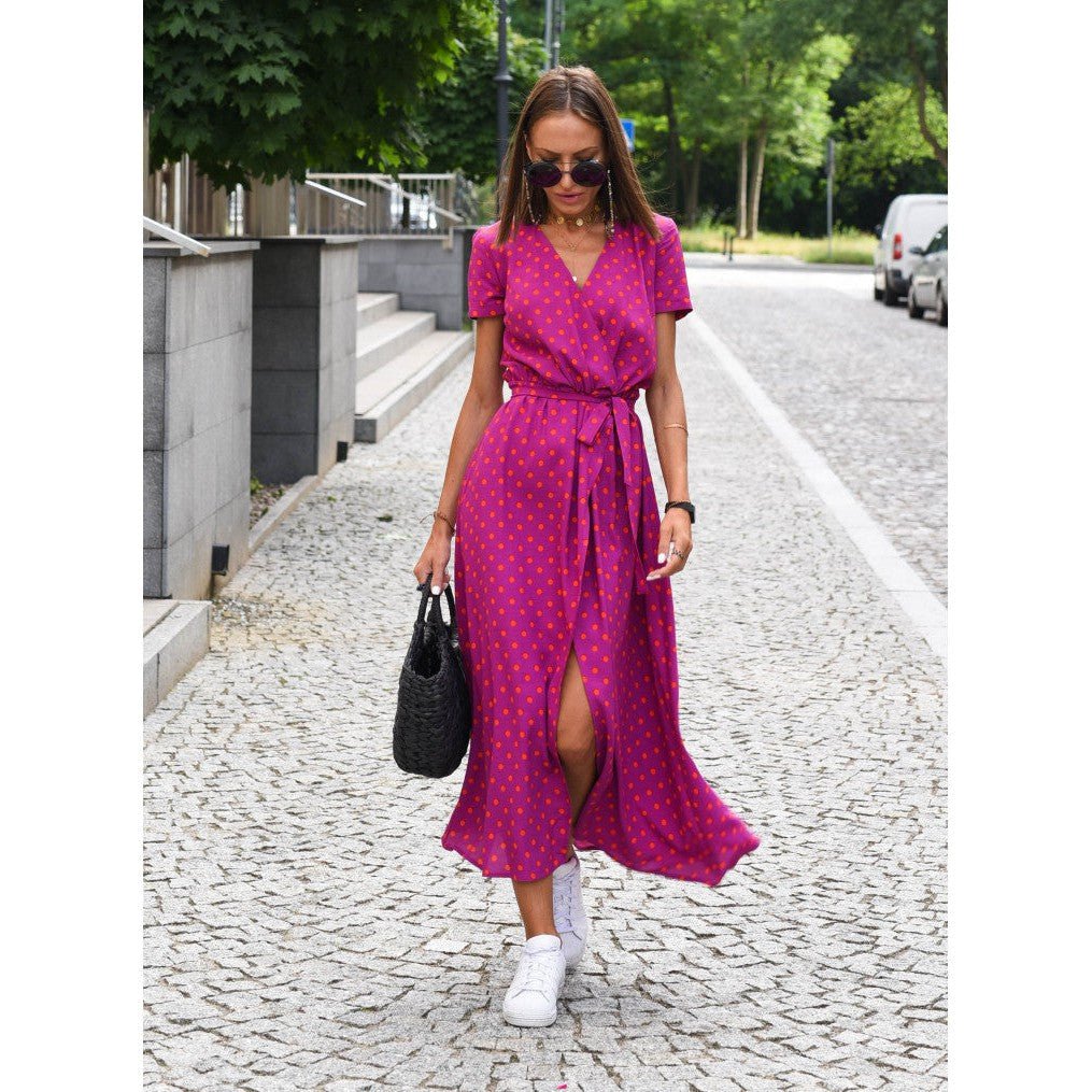 BREEZY DAYS – V-Ausschnitt Sommerkleid aus leichtem Stoff