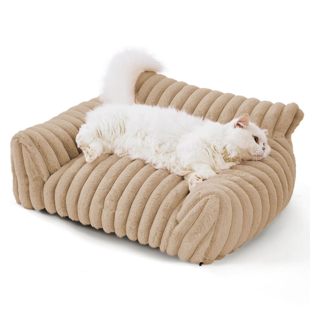 Variant image for Luxuriöses Haustierbett aus Faux-Kaninchenfell mit Ergonomischem Wellendesign - Ultra-weich und Unterstützend für Maximalen Komfort-13