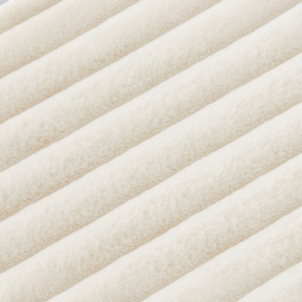 Luxuriöses Haustierbett aus Faux-Kaninchenfell mit Ergonomischem Wellendesign - Ultra-weich und Unterstützend für Maximalen Komfort-4