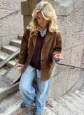 Braune Jacke in Wildleder-Optik | Eleganz und Komfort für kühle Tage