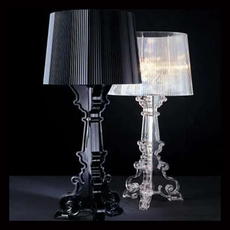 Burgundine Tischlampe mit Elegantem Design für Wohnzimmer und Schlafzimmer - Warmes Licht, Hochwertige Materialien, E27 Lampe-3