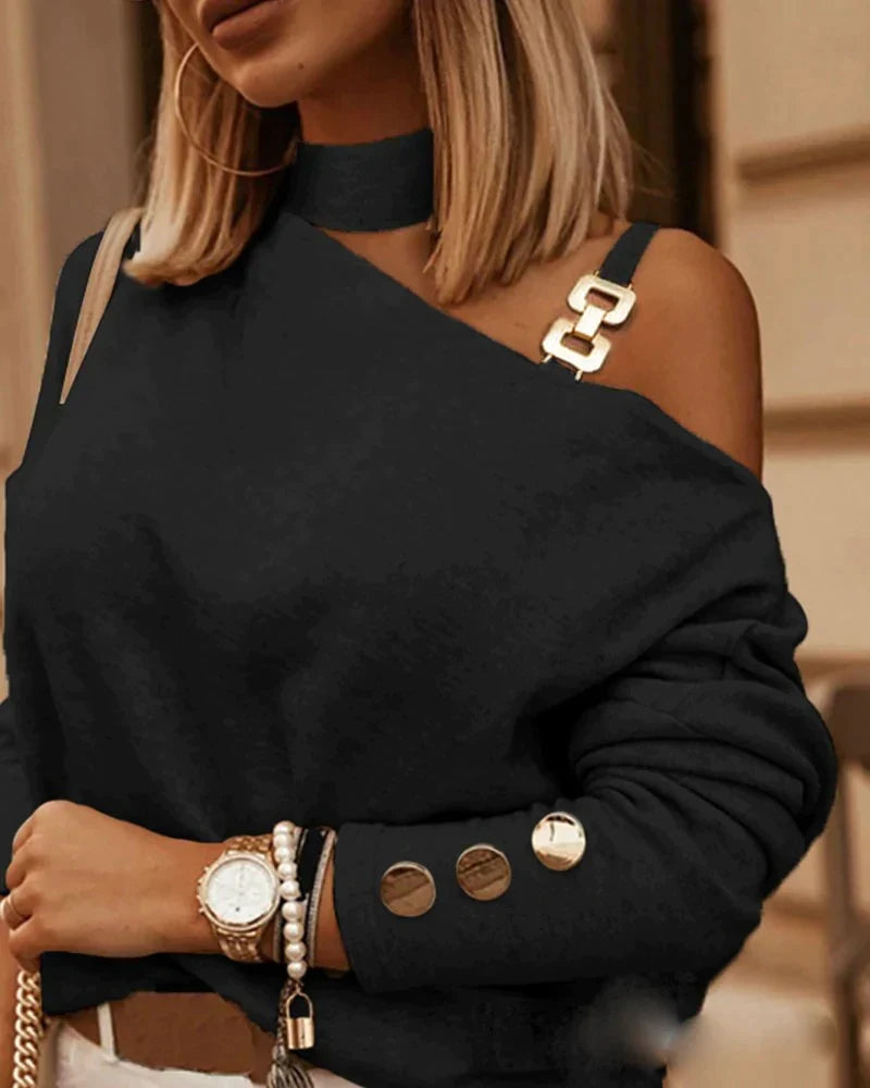 Sofia Venetti Uno - Eleganter Off-Shoulder Damenpullover