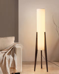 Variant image for Wabi-Sabi LED Stehlampe aus Holz im Minimalistischen Design für Wohnzimmer – Energieeffiziente Stehleuchte mit Warmen Holztönen-1