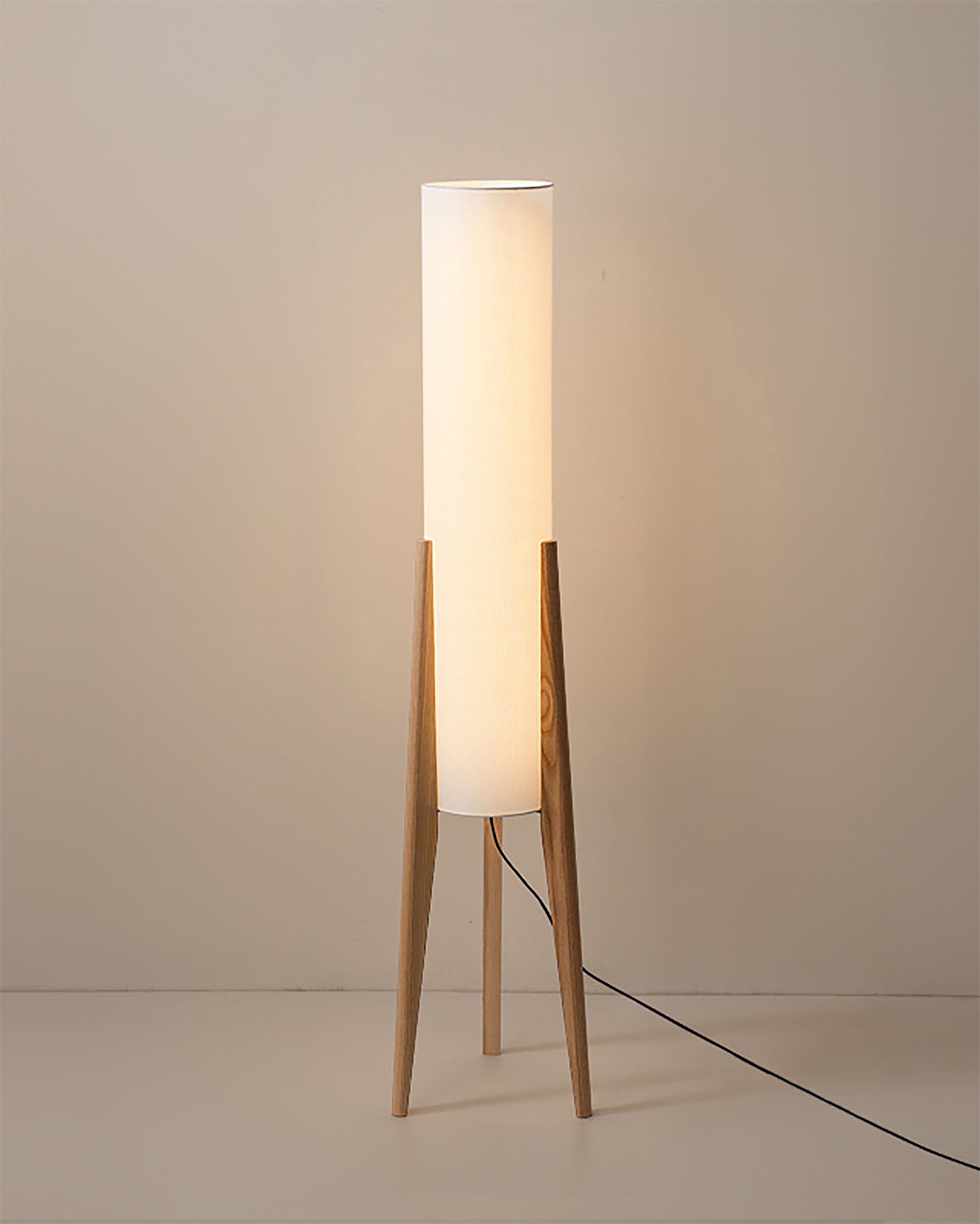 Variant image for Wabi-Sabi LED Stehlampe aus Holz im Minimalistischen Design für Wohnzimmer – Energieeffiziente Stehleuchte mit Warmen Holztönen-3