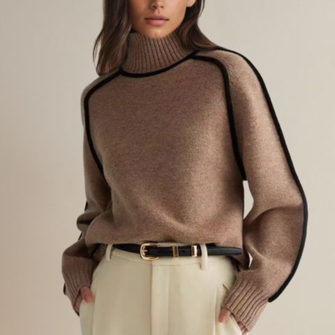 Claire – Eleganter Rollkragenpullover für Damen