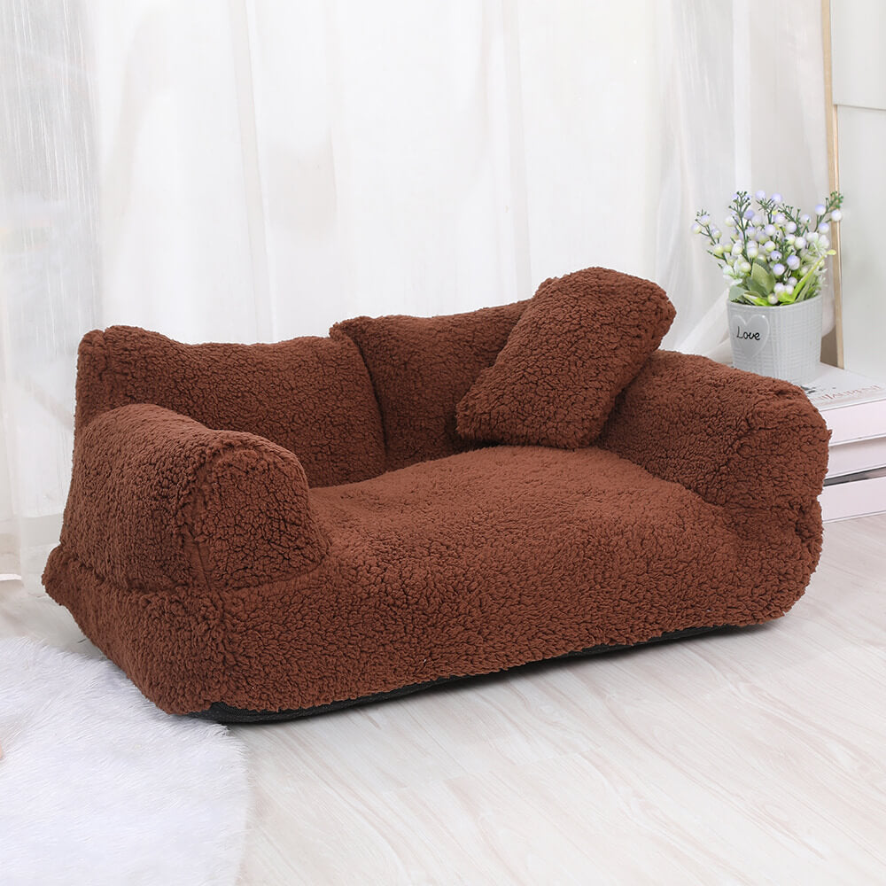 Ultra-weiches Orthopädisches Hundebett mit Abnehmbarer Waschbarer Abdeckung - Komfort für Alle Größen, Flauschiges Hundekissen-6