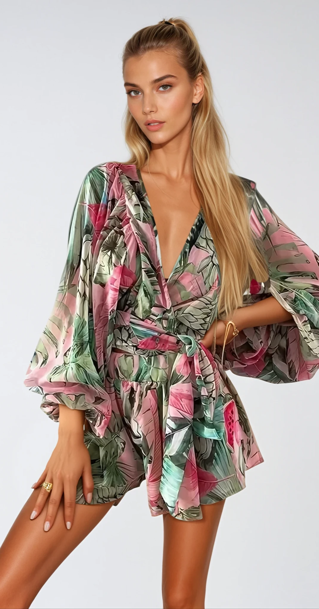 LANA – Sexy Sommer Jumpsuit mit Tiefem V-Ausschnitt