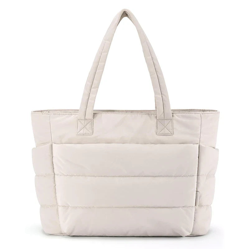 Variant image for Schultertasche Damen Große Gesteppt Baumwolle 15L Leicht für Arbeit Reisen Fitness-3