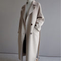 Laura – Eleganter langer Wollmantel für Damen