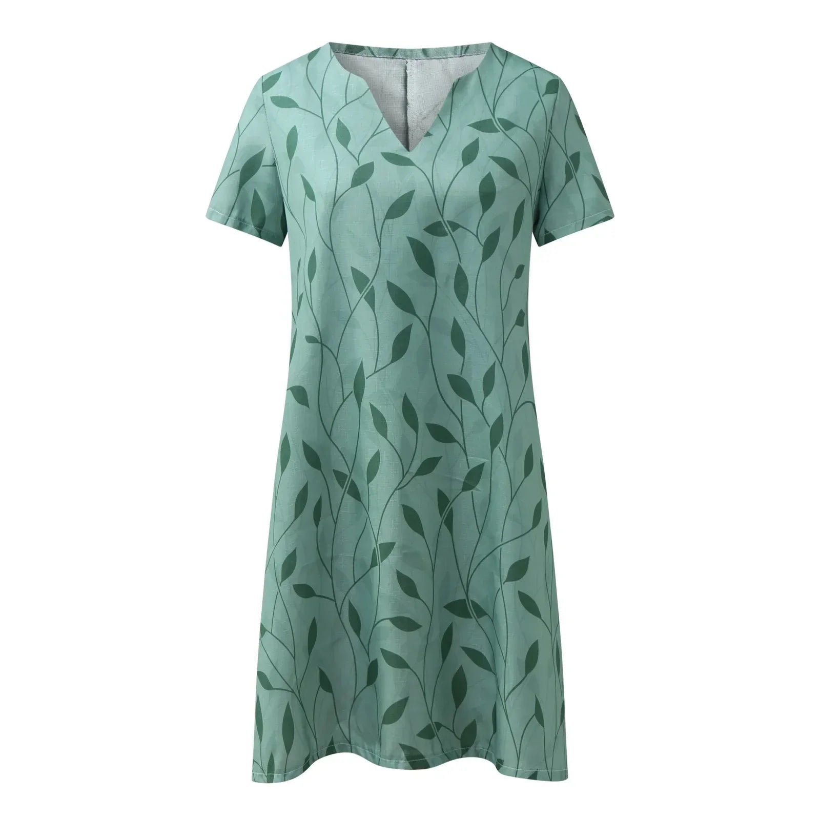 SERAPHINA – Elegantes V-Ausschnitt Sommerkleid aus Baumwolle