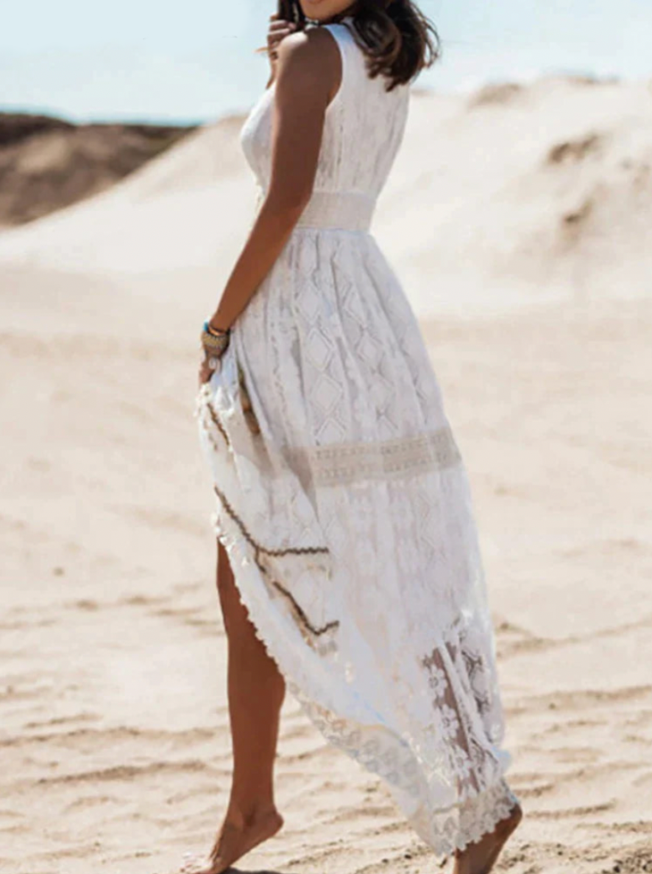 LEILA – Boho Kleid Aus Leichtem Stoff Mit Taschen