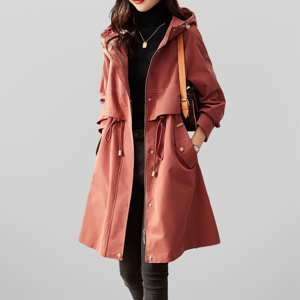 Crimson Elegance Damenjacke | Stilvolle Jacke mit funktionalen Details für jede Jahreszeit