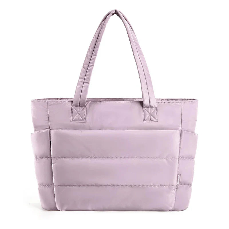 Variant image for Schultertasche Damen Große Gesteppt Baumwolle 15L Leicht für Arbeit Reisen Fitness-1