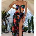Variant image for Damen Kleidung Set 3-teilig Blumendruck Baumwolle Bequem Locker Sommermode S M L XL-1