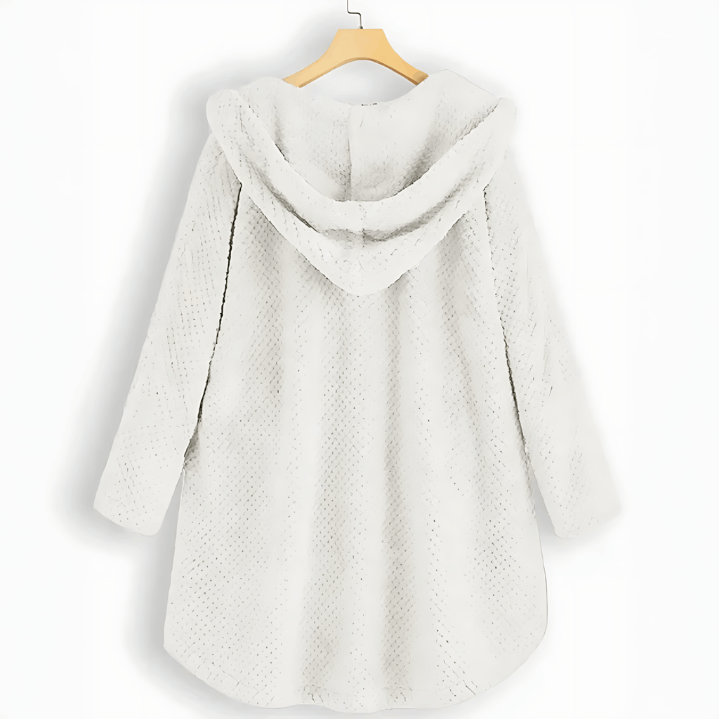 Arendal – Fleece-Strickjacke mit Kapuze