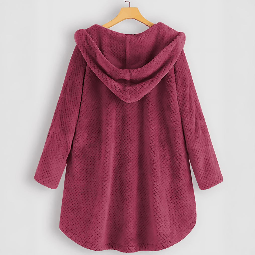 Arendal – Fleece-Strickjacke mit Kapuze