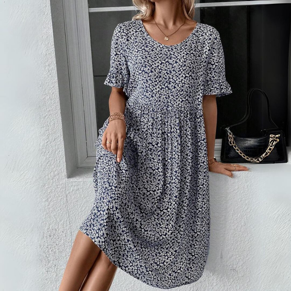 MILA – Elegantes Polka Dot Midikleid für Jeden Anlass
