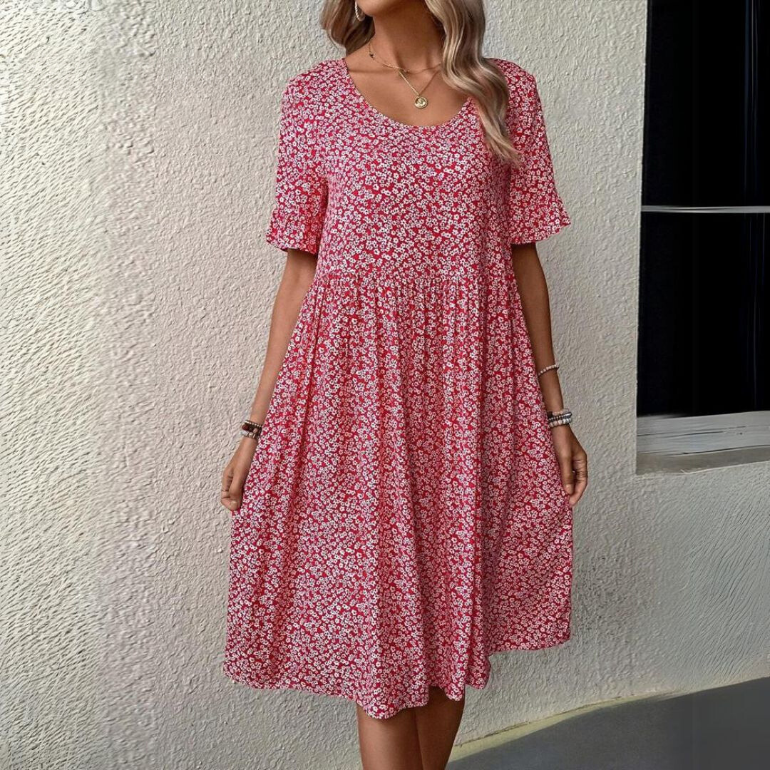 MILA – Elegantes Polka Dot Midikleid für Jeden Anlass