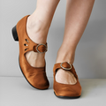 Damen Gleiter Elegante Schnalle Schwarz Komfortabel Größe 36-41-2