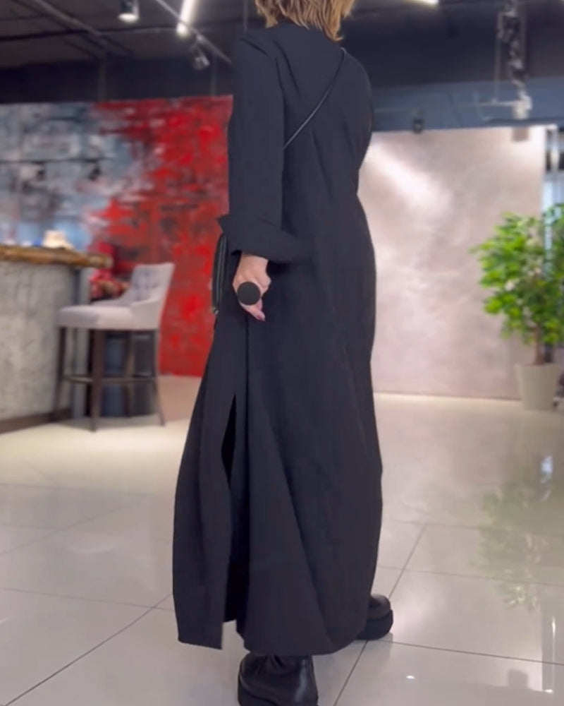 Evite – Langes, weiches Stretchkleid für zeitlose Eleganz